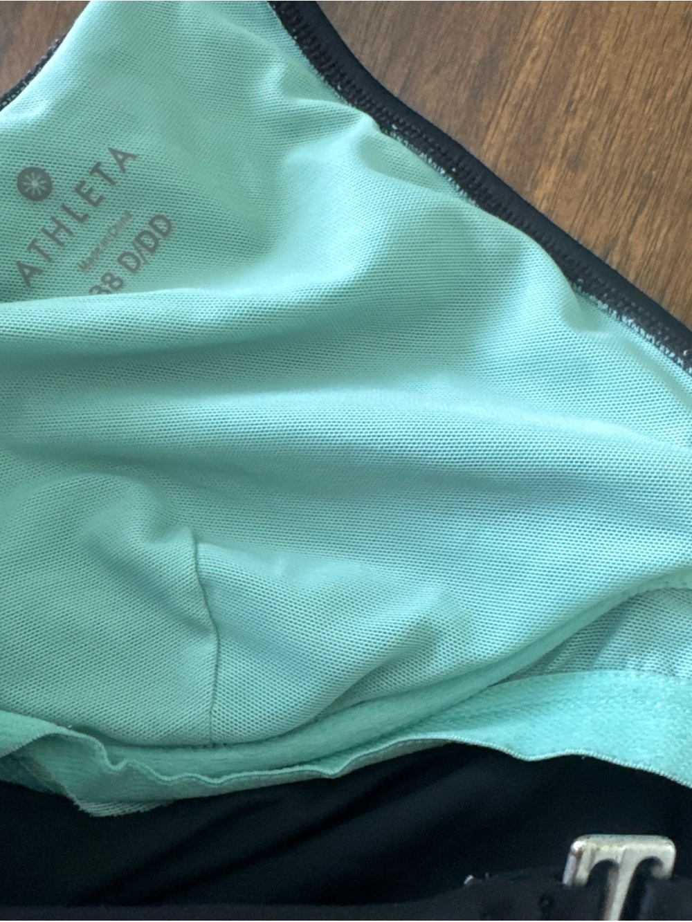 Athleta Twist Black Halter Tankini Top Underwire 38D / DD Swim Bathing Suit Top - Picture 8 of 10
